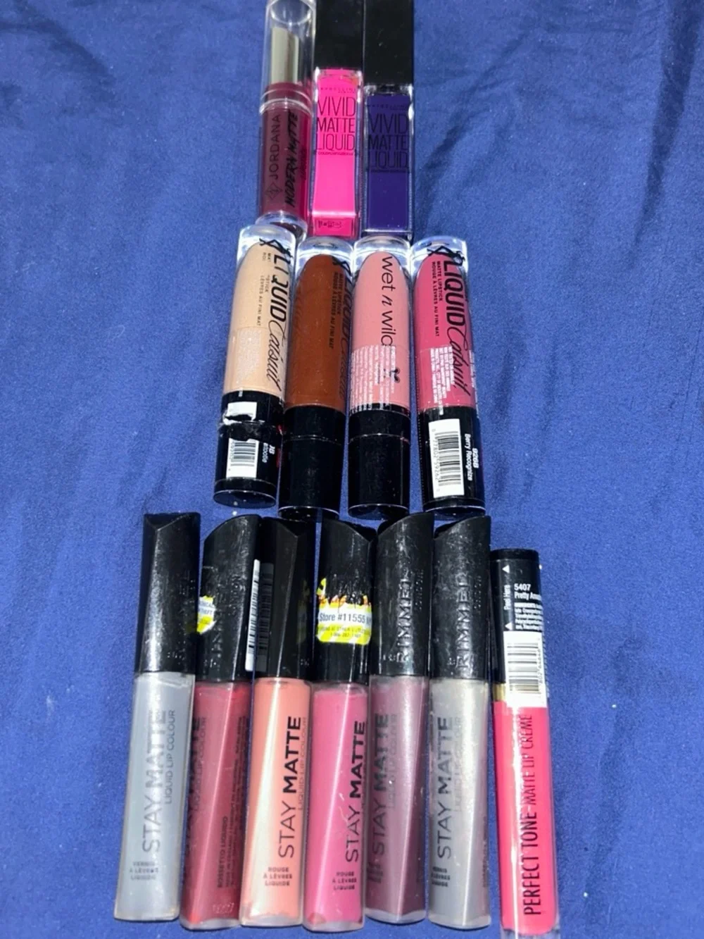 Assorted Women’s Matte Liquid Lipstick Set – Pink, Nude, Brown, Mauve, Gray